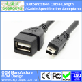 OTG Mini USB V3 Cable With Pure Copper For Sumsung For MP3 For Tablet; Accept Cable Customization